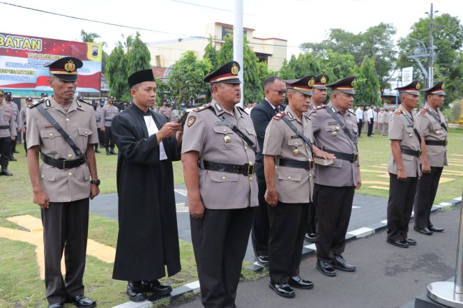 
 Lima Jabatan Perwira di Polres Kebumen Diserahterimakan