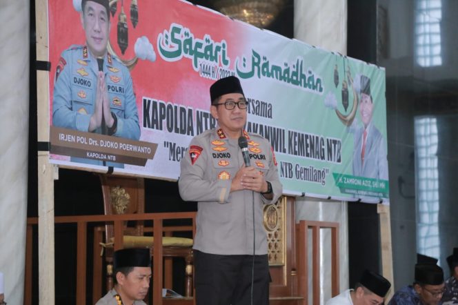 
 Begini Pesan Kapolda NTB Saat Syafari Ramadhan Di Lombok Barat