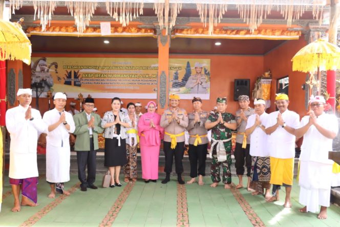 
 Kapolres Lombok Tengah Resmikan Pura Buana Nata Polres Lombok Tengah