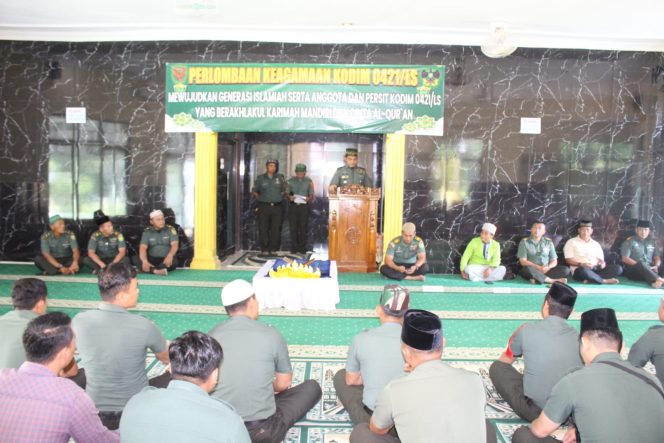 
 Semarakkan Bulan Suci Ramadhan Kodim 0421/Ls Gelar Perlombaan Keagamaan