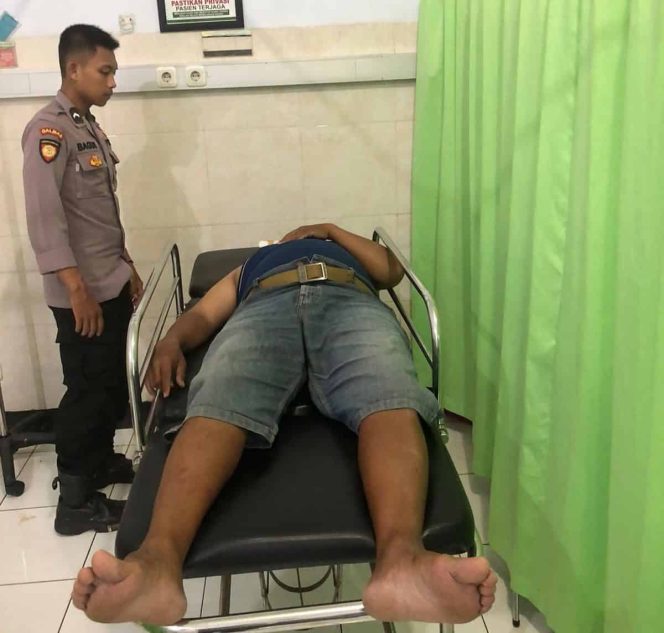 
 Karna Laju dan Kurang Hati-Hati, Dua Pengendara Sepeda Motor Saling Adu Banteng