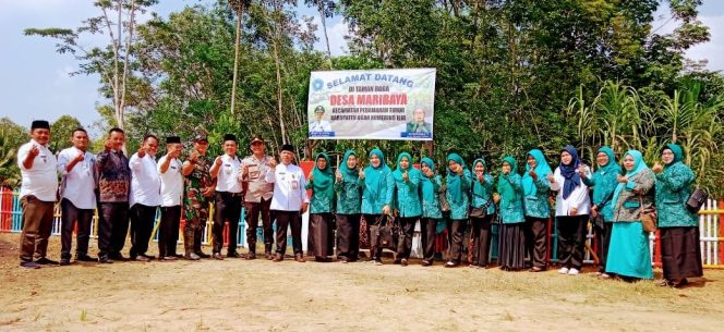 
 Kunjungan Tim Penggerak PKK Kabupaten OKI Ke Desa Maribaya Dalam Rangka Pembinaan Dan Penilaian Lomba