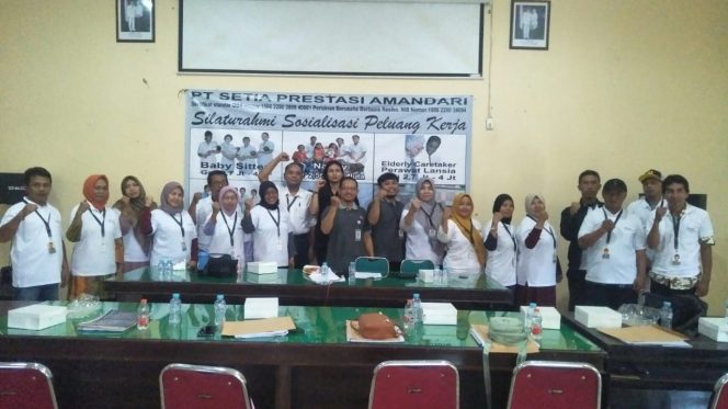 
 PT. Setia Prestasi Amandari bekerja sama dengan Dinas Tenaga Kerja Banjarnegara adakan sosialisasi peluan tenaga kerja