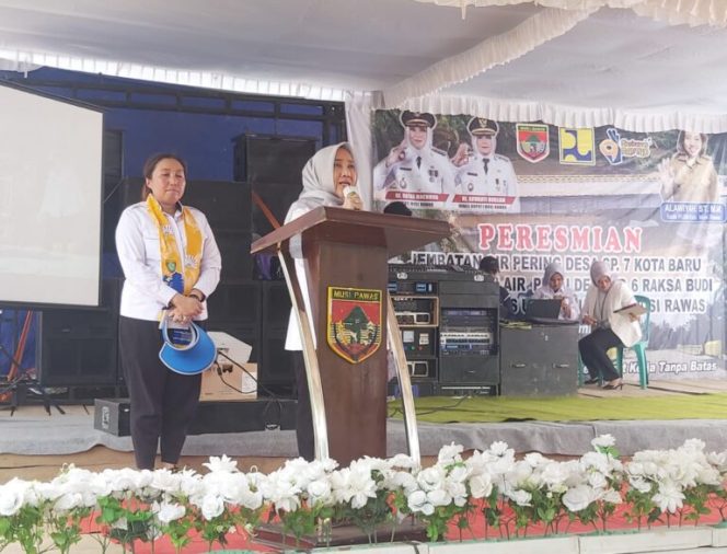 
 Bupati Ratna Machmud Resmikan Beberapa Jembatan Di Desa Kabupaten Musi Rawas