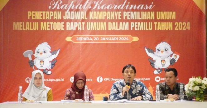 
 KPU Jepara Gelar Rapat Koordinasi Kampanye Damai Dan Aman