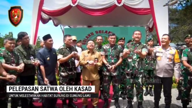 
 Ratusan Pasukan Loreng Gruduk Lokasi Wisata Gunung Lawu, Ternyata Ini Penyebabnya