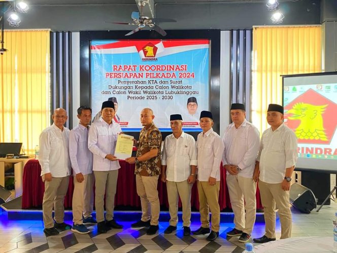 
 Partai Gerindra Resmi Dukung Yoppy – Rustam Di Pilkada Kota Lubuklinggau