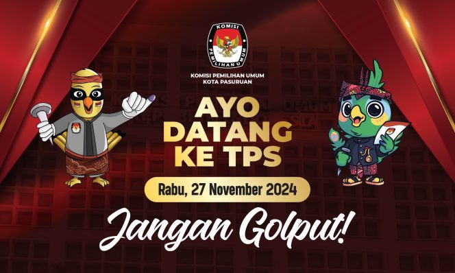 
 Pilkada Serentak, KPU Kota Pasuruan Ajak  Warga  Sukseskan Pilkada Serentak 2024 Jangan Golput.!!